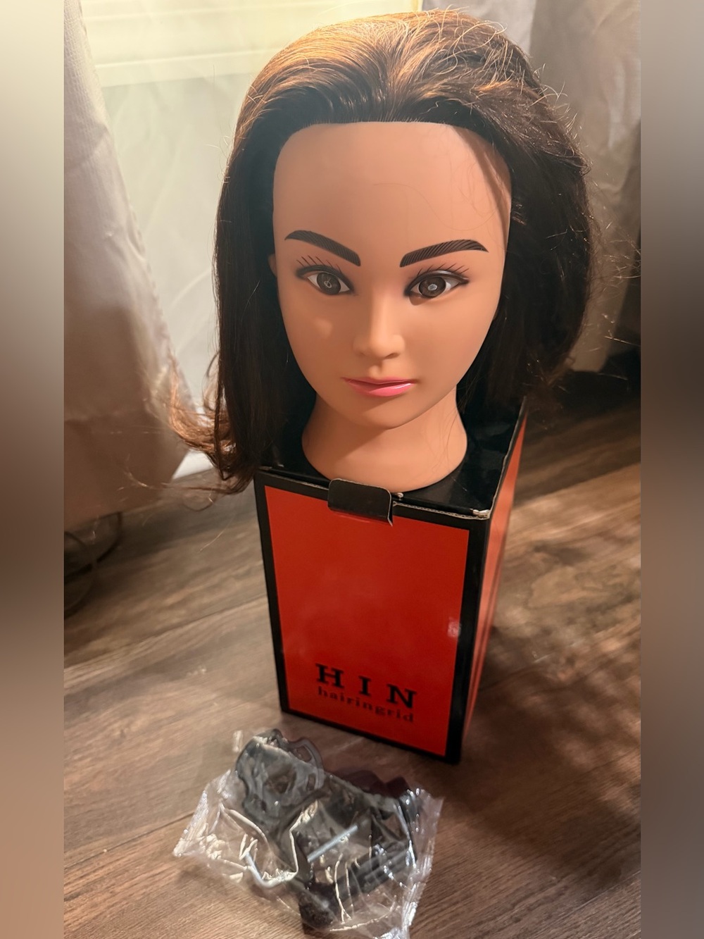 Brown Practice Styling Mannequin Head for Women Hair